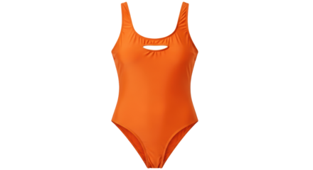 Isolated Orange Swimsuit