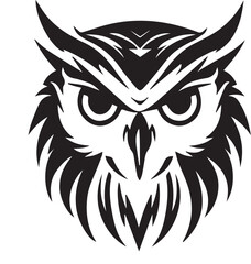 Obraz premium Intense Owl Face Mascot