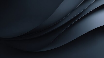 Elegant dark abstract metal background with layered curves