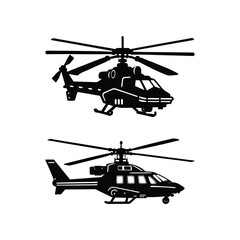 ah one cobra battle helicopter vector art