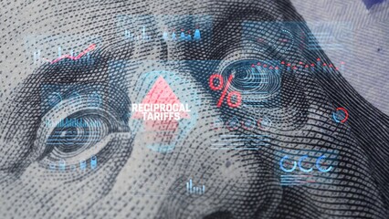 Economic Impact of Tariffs on Trade Relations Illustrated Through Currency Design and Digital...