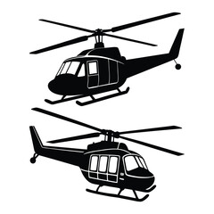 bell two zero five battle helicopter side view