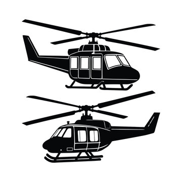 bell two one two battle helicopter vector design
