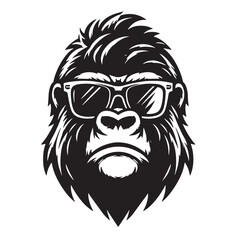 Fototapeta premium Gorilla With Glasses