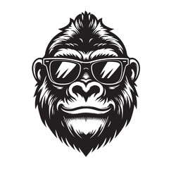 Gorilla With Glasses
