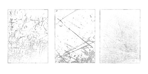 Obraz premium Grunge textures set. Collection of vector overlay, distress, textures .Simply Place texture over any Object to Create grunge,splattered ,dirty effect .