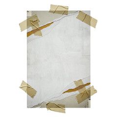 Old torn paper with masking tape