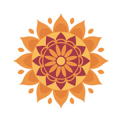 Elegant Mehndi Style Mandala Vector