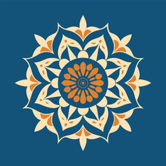 Mehndi Floral Mandala Elegant Artwork