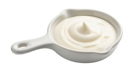 Isolated Bowl of Sour Cream