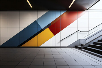 Obraz premium Urban Art in a Subway Tunnel