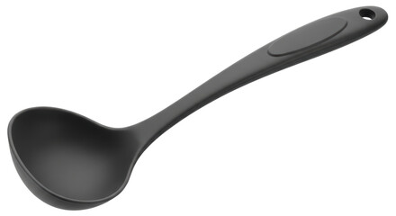 Isolated Black Ladle