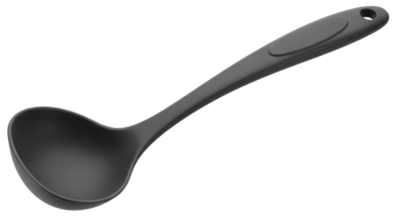 Isolated Black Ladle
