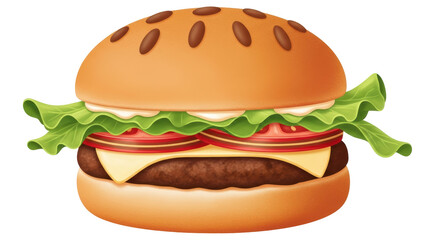 Isolated Hamburger