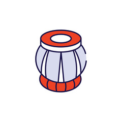 Tabla icon design with white background stock illustration