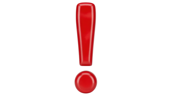 Isolated Red Exclamation Mark