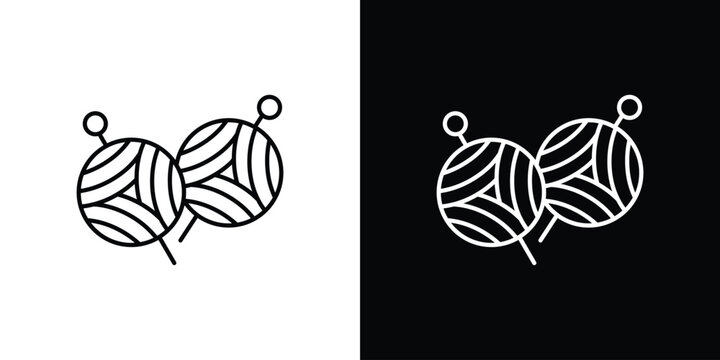Wool ball icon. pictogram. flat vector sign. Vector Eps 10
