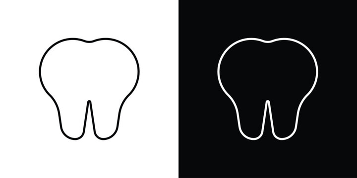Tooth icon. pictogram. flat vector sign. Vector Eps 10