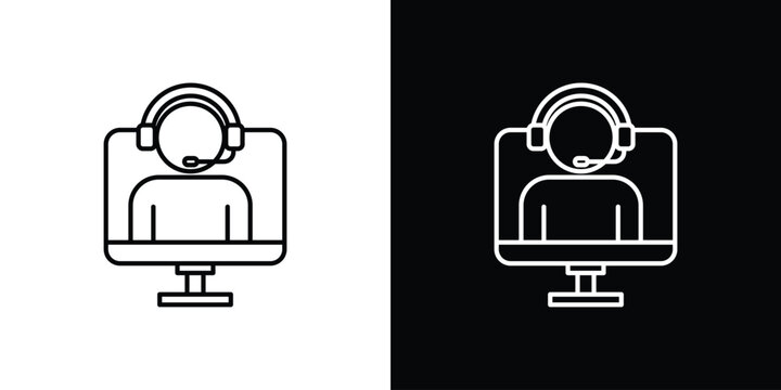 Tech support icon. pictogram. flat vector sign. Vector Eps 10