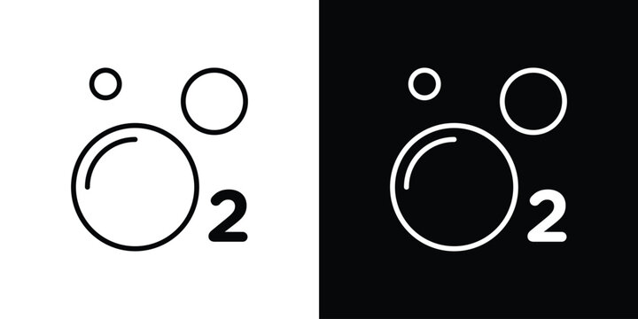 Oxygen O2 icon. pictogram. flat vector sign. Vector Eps 10