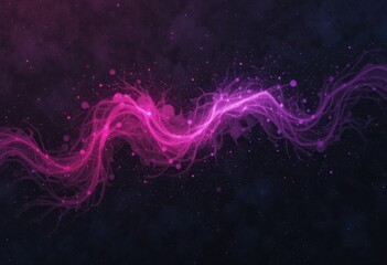 Colorful abstract wave with swirling patterns and vibrant hues in a dark background