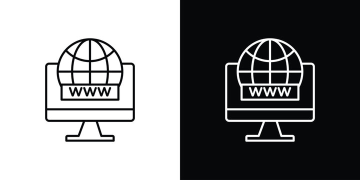 Domain icon. pictogram. flat vector sign. Vector Eps 10