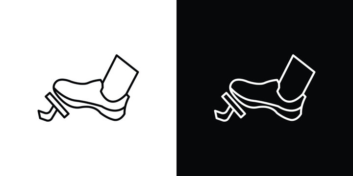 car pedal icon. pictogram. flat vector sign. Vector Eps 10