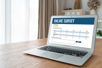 Online survey form for modish digital information collection on the internet network