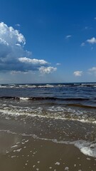 waves on the beach