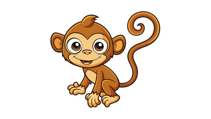 Here's a cute brown puppy character vector illustration, isolated and perfect for funny baby animal drawings