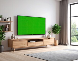 Modern living room with TV
