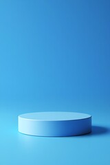 Minimalist Circular Stage Presentation Backdrop for Product Showcase with Soft Lighting and Smooth Surfaces