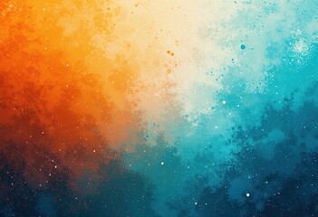 Vibrant abstract background featuring a blend of warm and cool colors for creative projects
