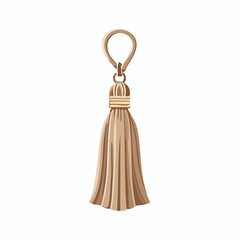 Curtain tieback – Rope-style tieback holding curtain neatly to the side.
