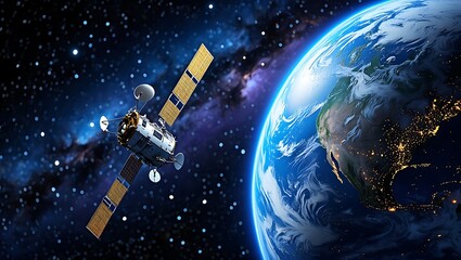 Advanced Satellite Technology Observing Earth from the Vastness of Space
