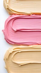 Pastel buttercream frosting texture background for cake decorating and baking concept