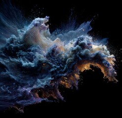 abstract fractal dusty smoke