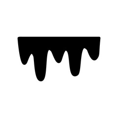 Hand drawn icon illustration of liquid melt for element decoration