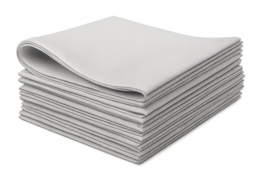 Stack of blank newspapers with transparent background is waiting to be read - Powered by Adobe