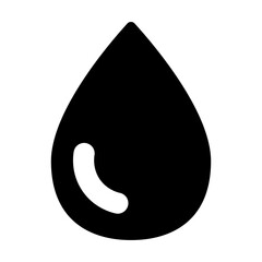 水滴マークのシルエットアイコン