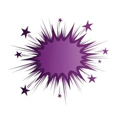 Purple comic book energy burst explosion effect fx for comic book layout and illustration