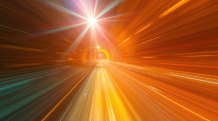 abstract background lemon color background with a gradient with prismatic iridescence of light