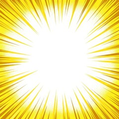 Yellow comic book energy burst explosion effect fx for comic book layout and illustration