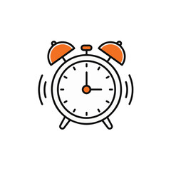 An alarm clock, ready to start the day.