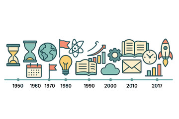 Vector arrows and circles form a timeline infographic, which includes a diagram, chart, and graph for presentation, illustrating a business progress concept with 8 distinct options, parts, steps, and