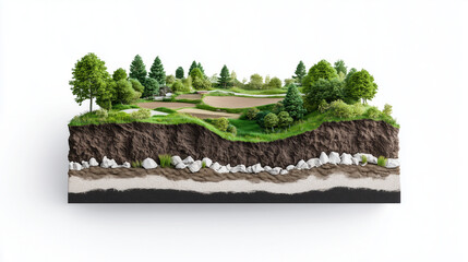 Exploring the intricate layers of nature's beauty in a lush, vibrant landscape