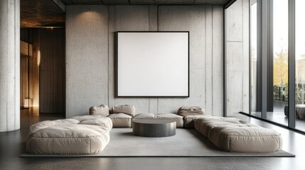 Modern Concrete Lounge Area