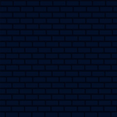 Brick wall vector drawing. The brickwork background is blue with black streaks.