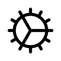 Obraz premium Nav Wheel line icon