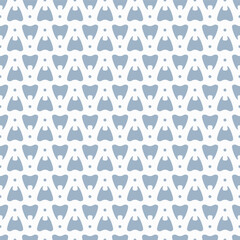 Small Teeth and Polka Dots. Cartoon Vector Concept. Handmade Background. Vector